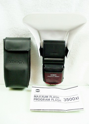 Minolta 3500xi flash outfit - minolta,